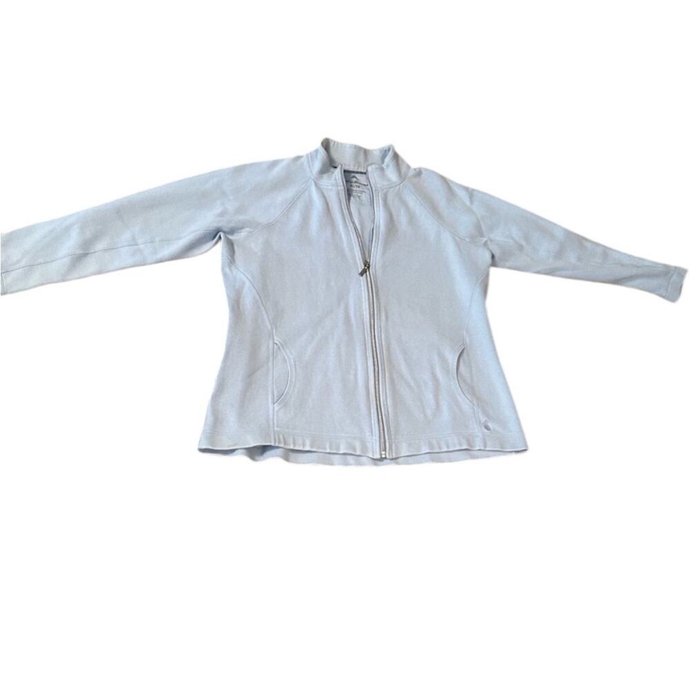 Tommy Bahama Baby Blue Aruba Zip Sweater